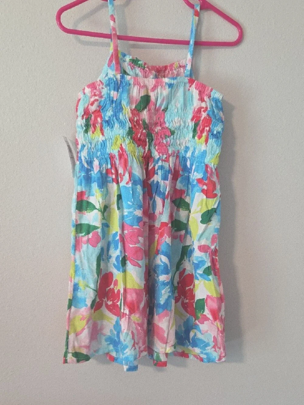 Old Navy Floral Smocked Sundress in Pink, Blue, Green, Yellow